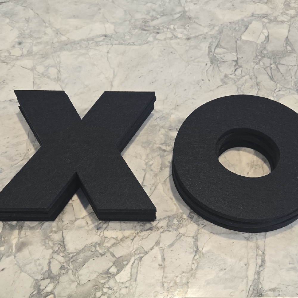 Felt Right Black Felt XO Decorative Letters